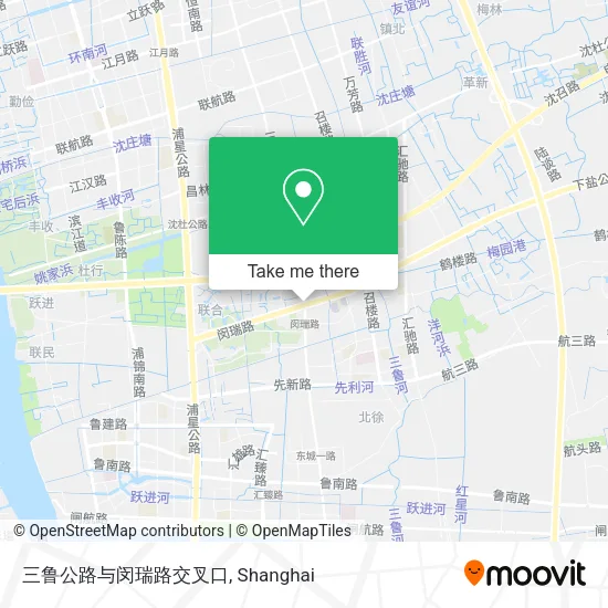 三鲁公路与闵瑞路交叉口 map