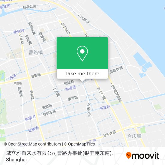 威立雅自来水有限公司曹路办事处(银丰苑东南) map