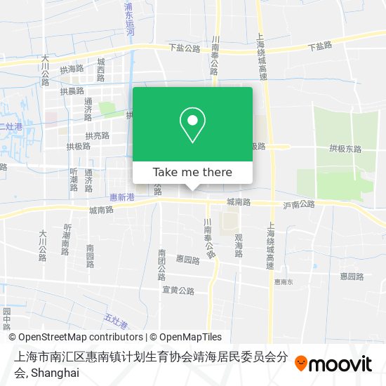 上海市南汇区惠南镇计划生育协会靖海居民委员会分会 map