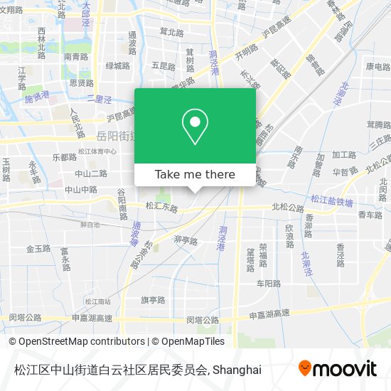 松江区中山街道白云社区居民委员会 map