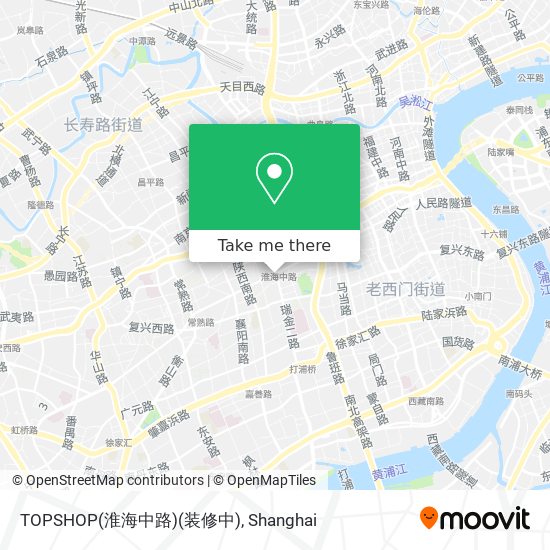TOPSHOP(淮海中路)(装修中) map