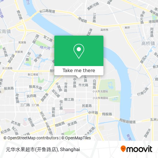 元华水果超市(开鲁路店) map