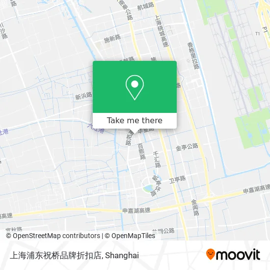 上海浦东祝桥品牌折扣店 map
