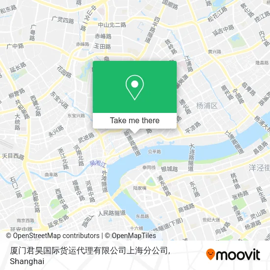 厦门君昊国际货运代理有限公司上海分公司 map