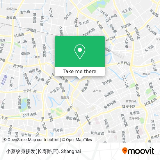 小蔡纹身接发(长寿路店) map