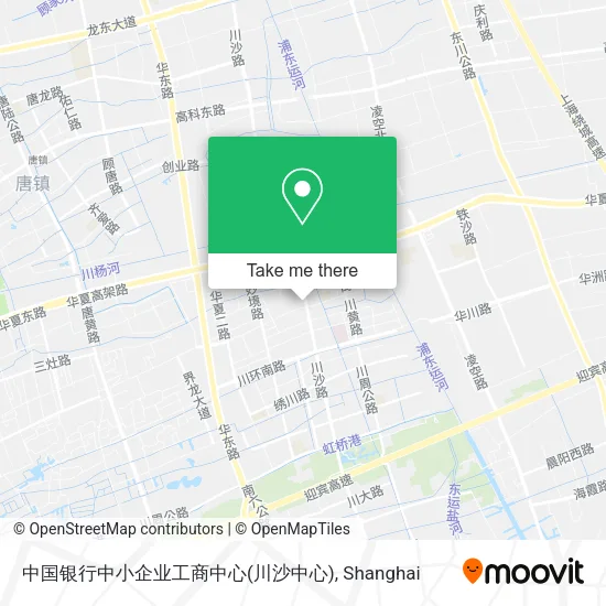中国银行中小企业工商中心(川沙中心) map