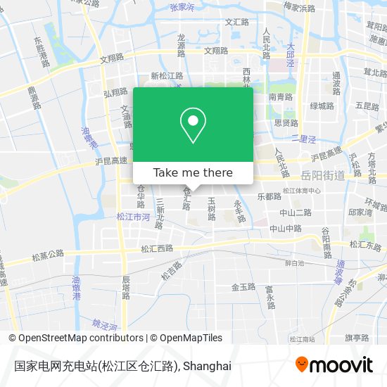 国家电网充电站(松江区仓汇路) map