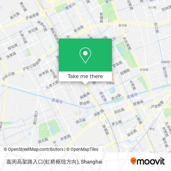 嘉闵高架路入口(虹桥枢纽方向) map