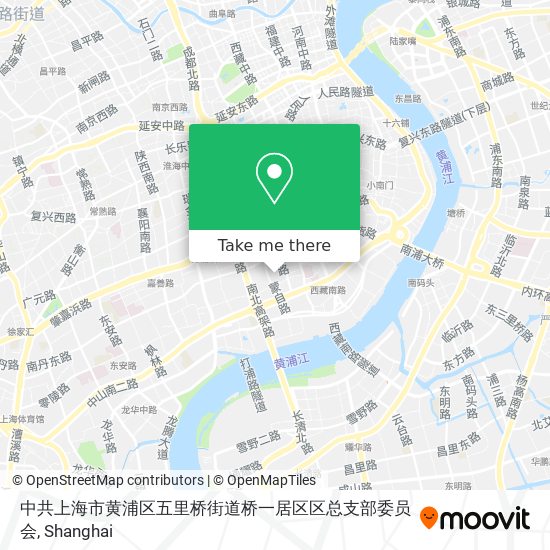 中共上海市黄浦区五里桥街道桥一居区区总支部委员会 map