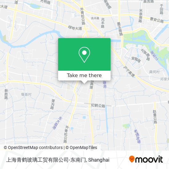 上海青鹤玻璃工贸有限公司-东南门 map