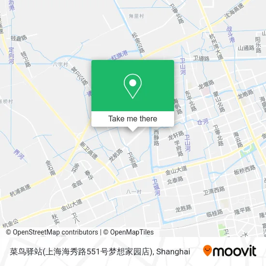菜鸟驿站(上海海秀路551号梦想家园店) map