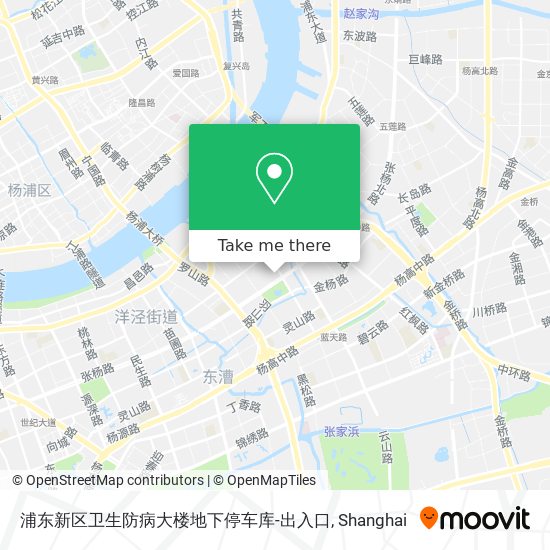 浦东新区卫生防病大楼地下停车库-出入口 map
