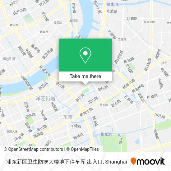 浦东新区卫生防病大楼地下停车库-出入口 map