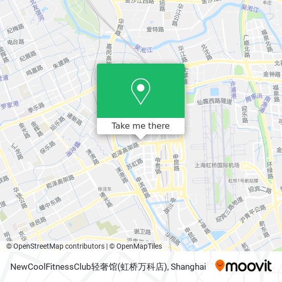 NewCoolFitnessClub轻奢馆(虹桥万科店) map