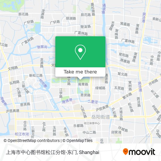 上海市中心图书馆松江分馆-东门 map