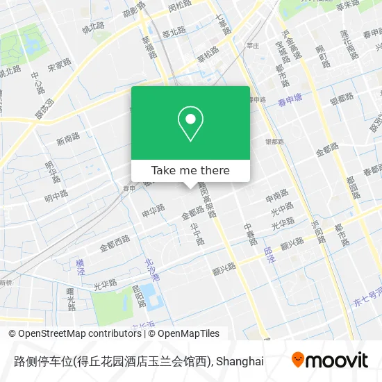 路侧停车位(得丘花园酒店玉兰会馆西) map