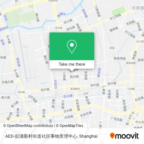 AED-彭浦新村街道社区事物受理中心 map