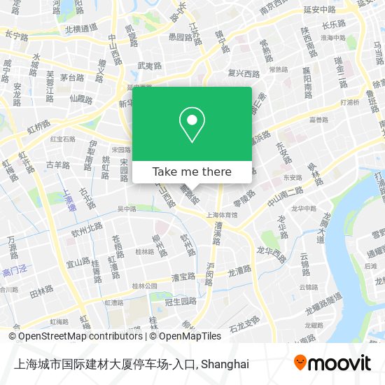 上海城市国际建材大厦停车场-入口 map