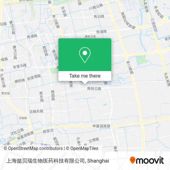 上海懿贝瑞生物医药科技有限公司 map