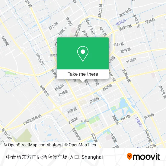 中青旅东方国际酒店停车场-入口 map