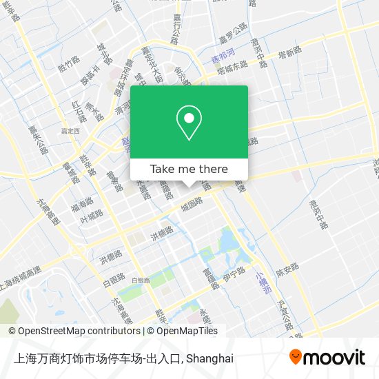 上海万商灯饰市场停车场-出入口 map