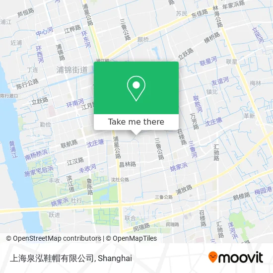 上海泉泓鞋帽有限公司 map