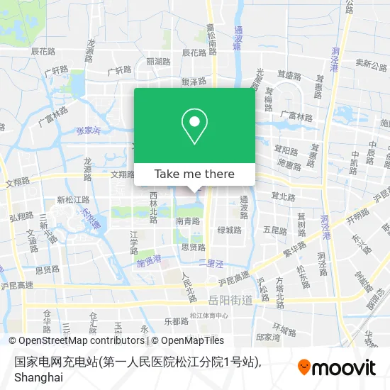 国家电网充电站(第一人民医院松江分院1号站) map