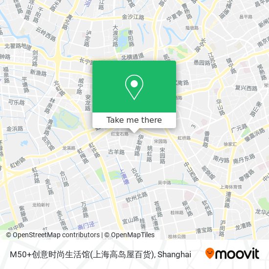 M50+创意时尚生活馆(上海高岛屋百货) map