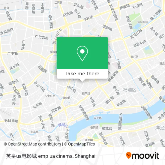 英皇ua电影城 emp ua cinema map