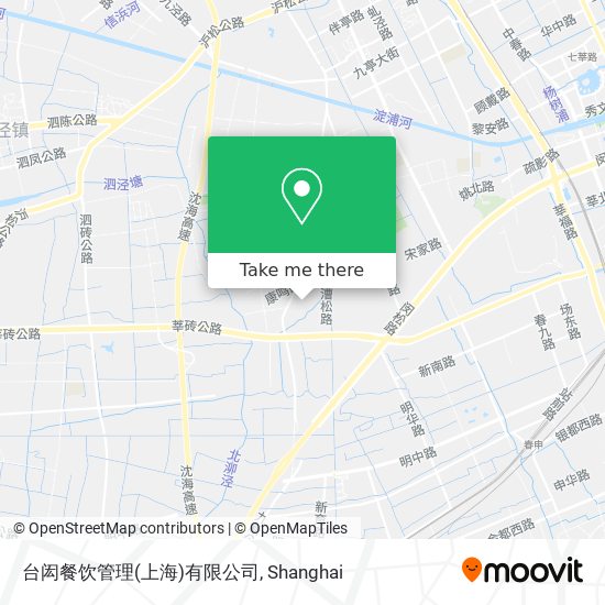 台闳餐饮管理(上海)有限公司 map