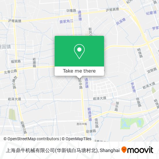 上海鼎牛机械有限公司(华新镇白马塘村北) map