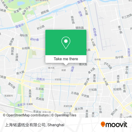 上海铭盛纸业有限公司 map