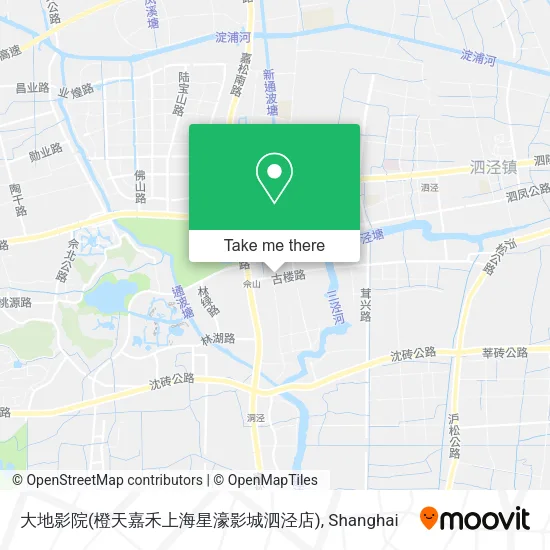 大地影院(橙天嘉禾上海星濠影城泗泾店) map