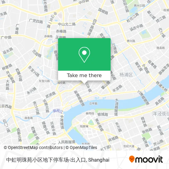 中虹明珠苑小区地下停车场-出入口 map
