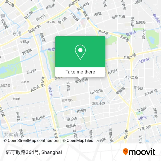 郭守敬路364号 map