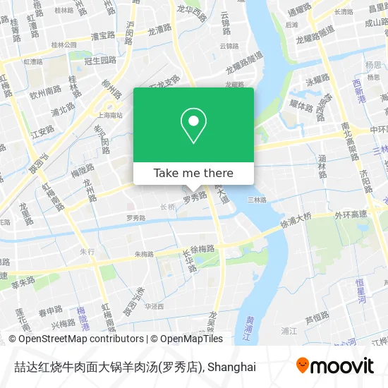 喆达红烧牛肉面大锅羊肉汤(罗秀店) map