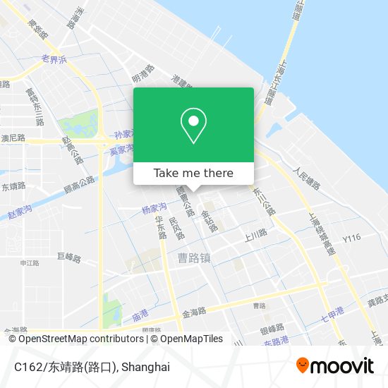 C162/东靖路(路口) map