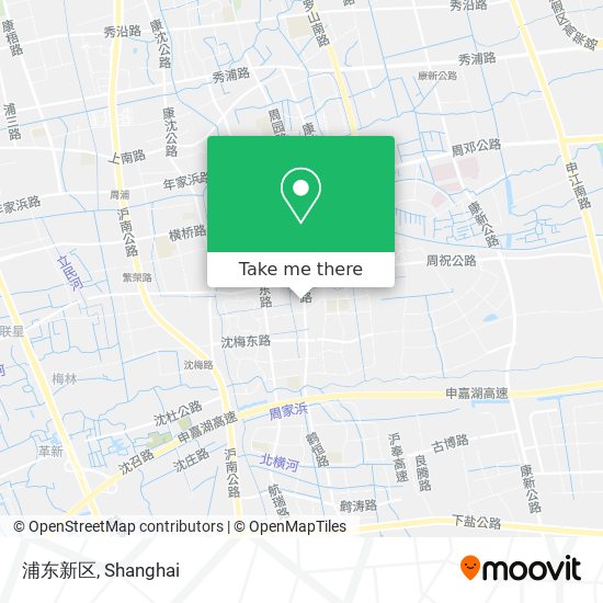 浦东新区 map