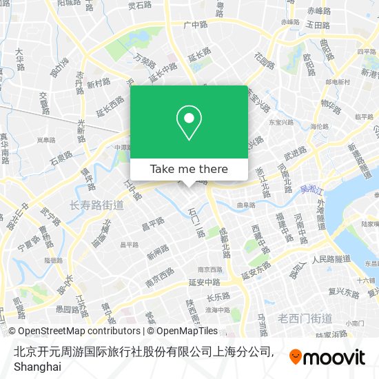 北京开元周游国际旅行社股份有限公司上海分公司 map