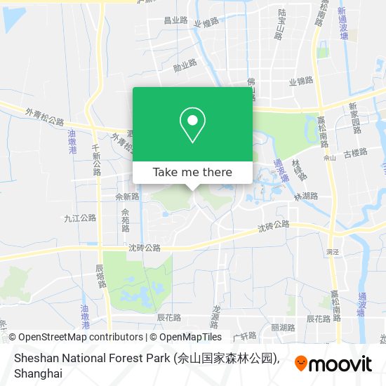 Sheshan National Forest Park (佘山国家森林公园) map