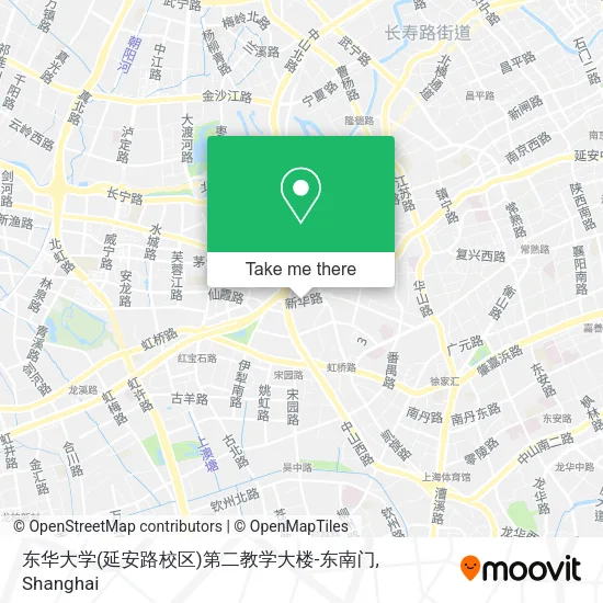 东华大学(延安路校区)第二教学大楼-东南门 map