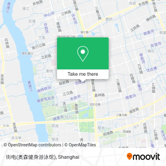 街电(奥森健身游泳馆) map