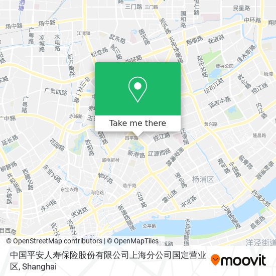 中国平安人寿保险股份有限公司上海分公司国定营业区 map