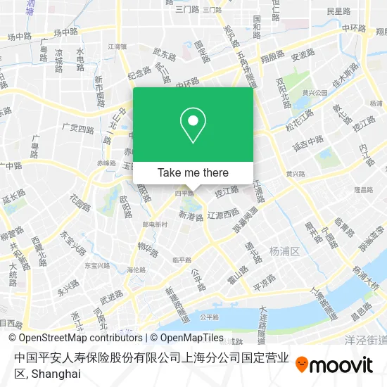 中国平安人寿保险股份有限公司上海分公司国定营业区 map