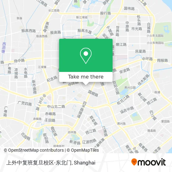 上外中复班复旦校区-东北门 map