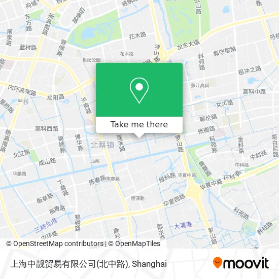 上海中靓贸易有限公司(北中路) map