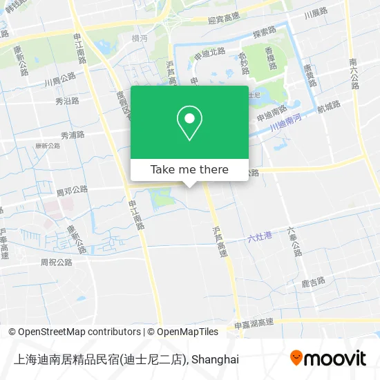 上海迪南居精品民宿(迪士尼二店) map