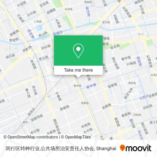 闵行区特种行业,公共场所治安责任人协会 map