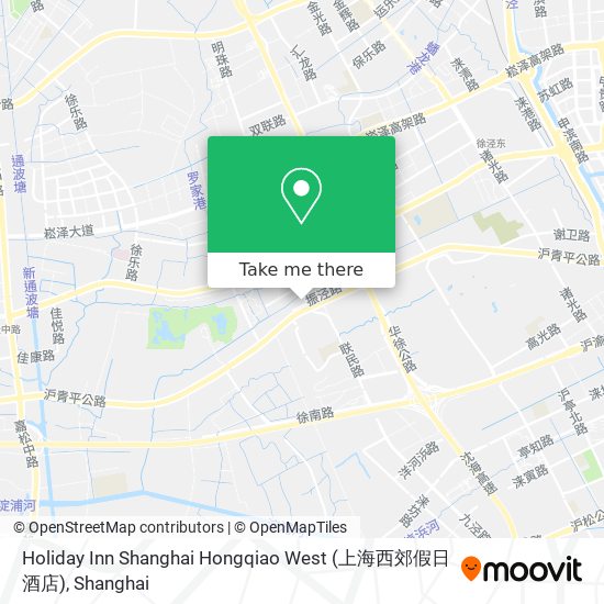 Holiday Inn Shanghai Hongqiao West (上海西郊假日酒店) map