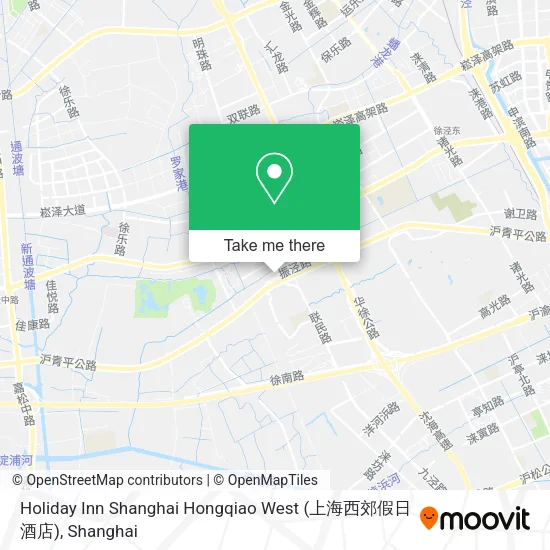 Holiday Inn Shanghai Hongqiao West (上海西郊假日酒店) map